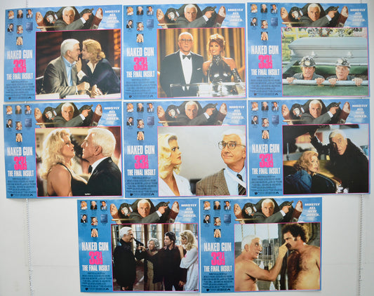 Naked Gun 33&#8531; - The Final Insult  Set of 8 Original Cinema Lobby Cards 