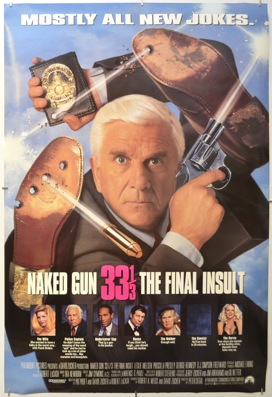 Naked Gun 33 1/3 : The Final Insult Original One Sheet Poster - Film Poster - Movie Poster