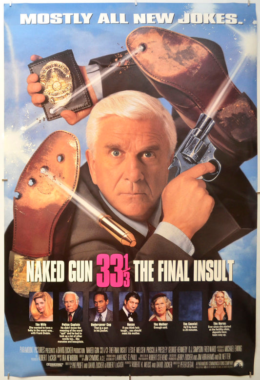 Naked Gun 33 1/3 : The Final Insult Original One Sheet Poster - Film Poster - Movie Poster