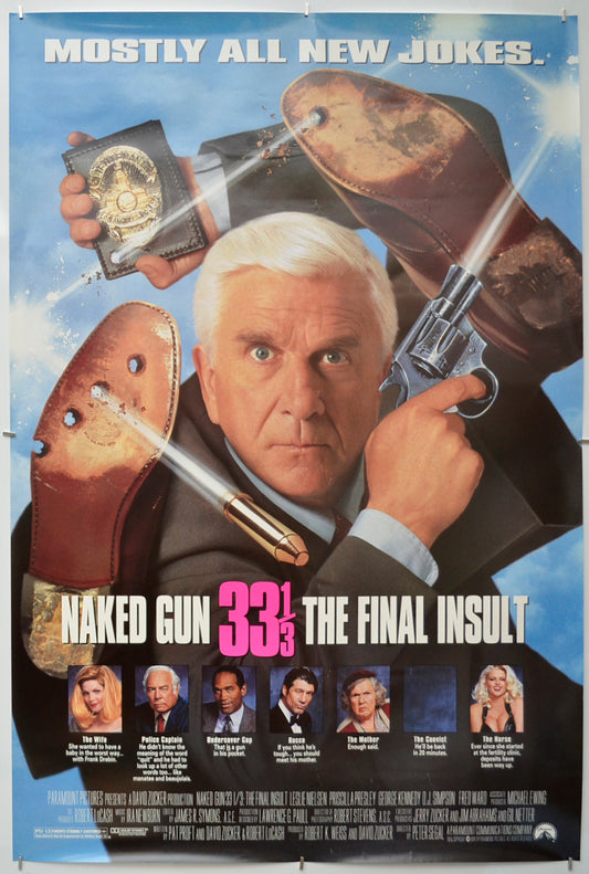 Naked Gun 33 1/3 : The Final Insult - Original One Sheet Poster - Film Poster - Movie Poster