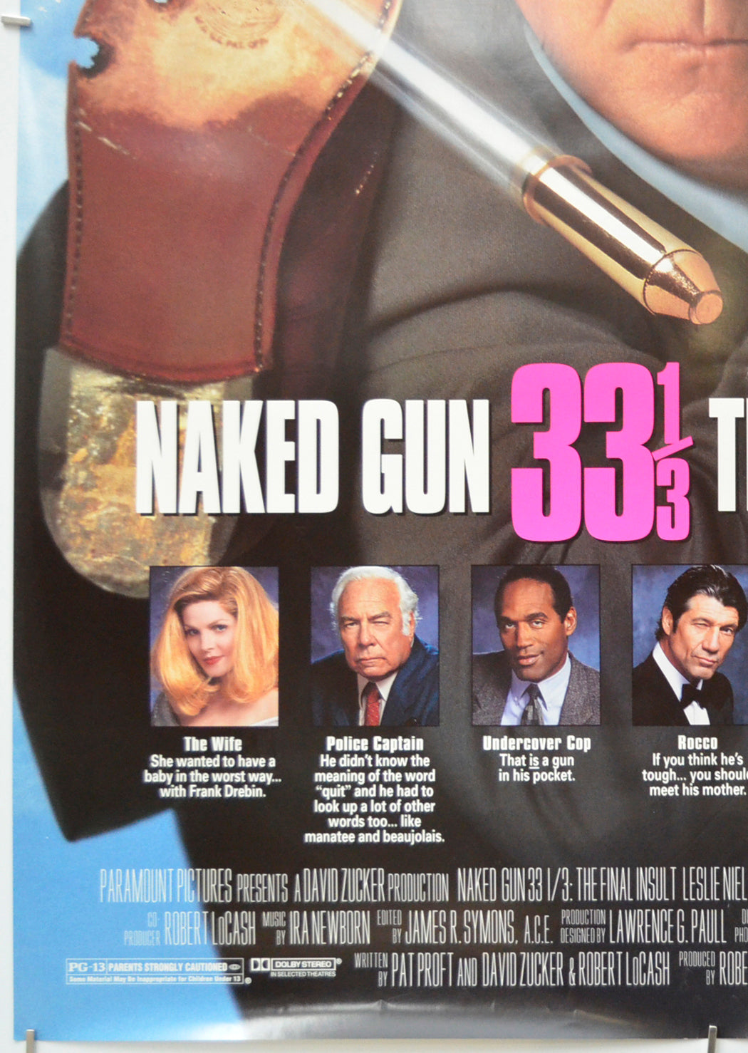 NAKED GUN 3 : THE FINAL INSULT (Bottom Left) Cinema One Sheet Movie Poster 