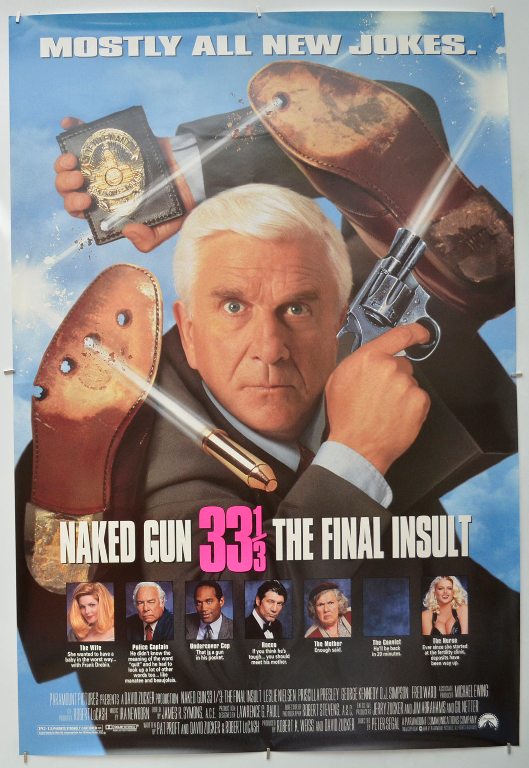 Naked Gun 33 1/3 : The Final Insult Original One Sheet Poster - Film Poster - Movie Poster