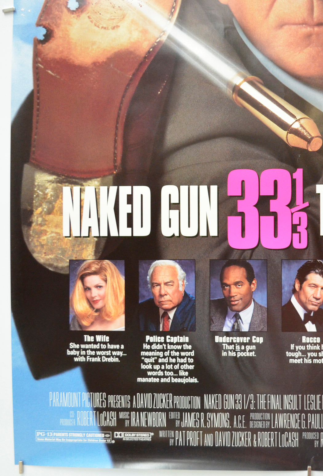 NAKED GUN 3 : THE FINAL INSULT (Bottom Left) Cinema One Sheet Movie Poster 