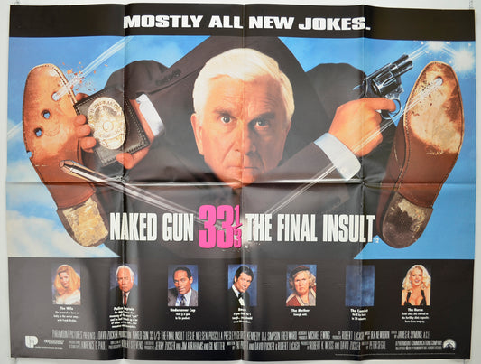 Naked Gun 33&#8531; : The Final Insult Original Quad Poster - Film Poster - Movie Poster  