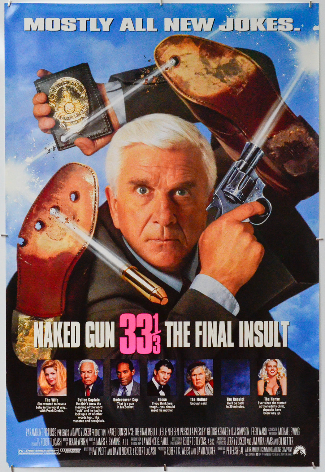 Naked Gun 33 1/3 : The Final Insult - Original One Sheet Poster - Film Poster - Movie Poster 
