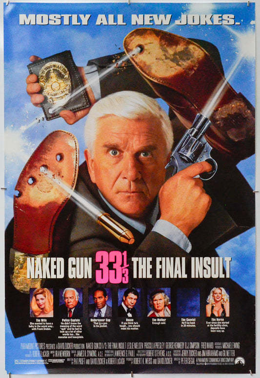 Naked Gun 33 1/3 : The Final Insult - Original One Sheet Poster - Film Poster - Movie Poster 