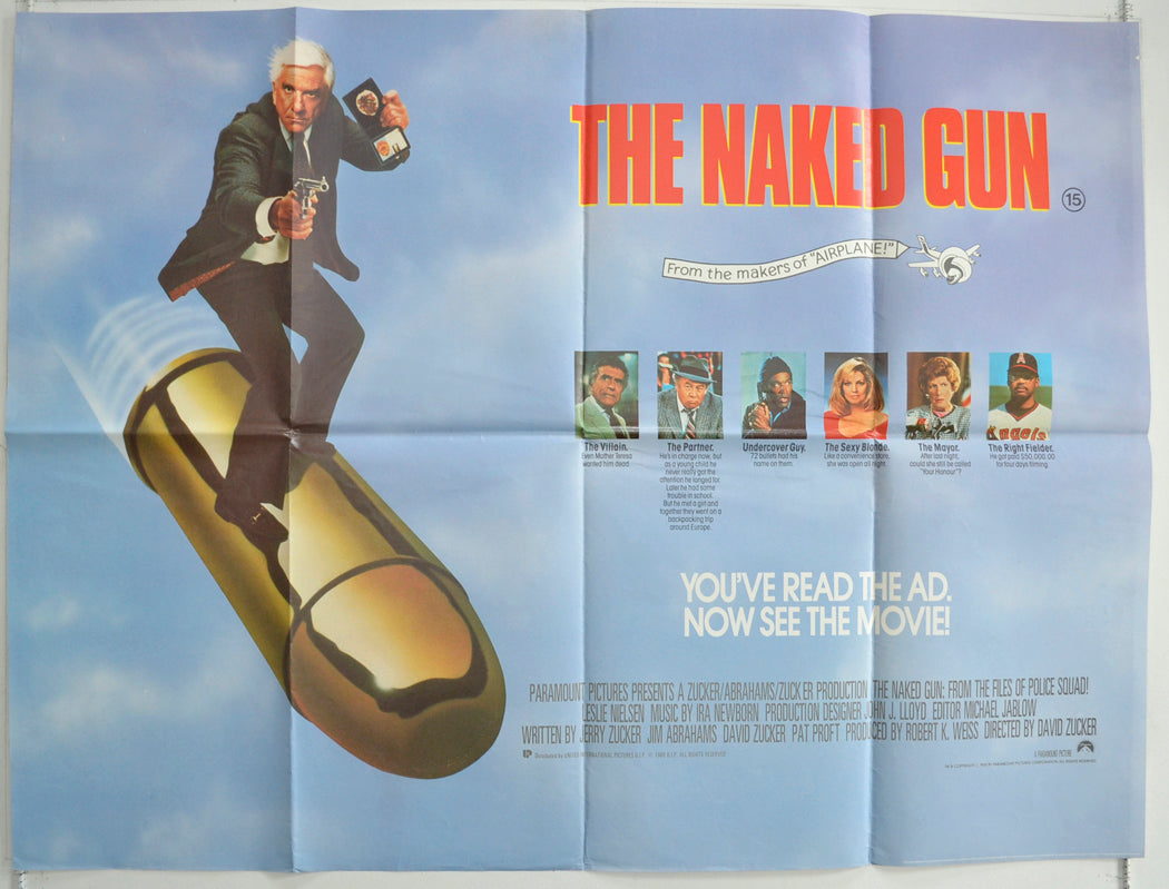 The Naked Gun  Original British Quad Poster - Film Poster - Movie Poster 