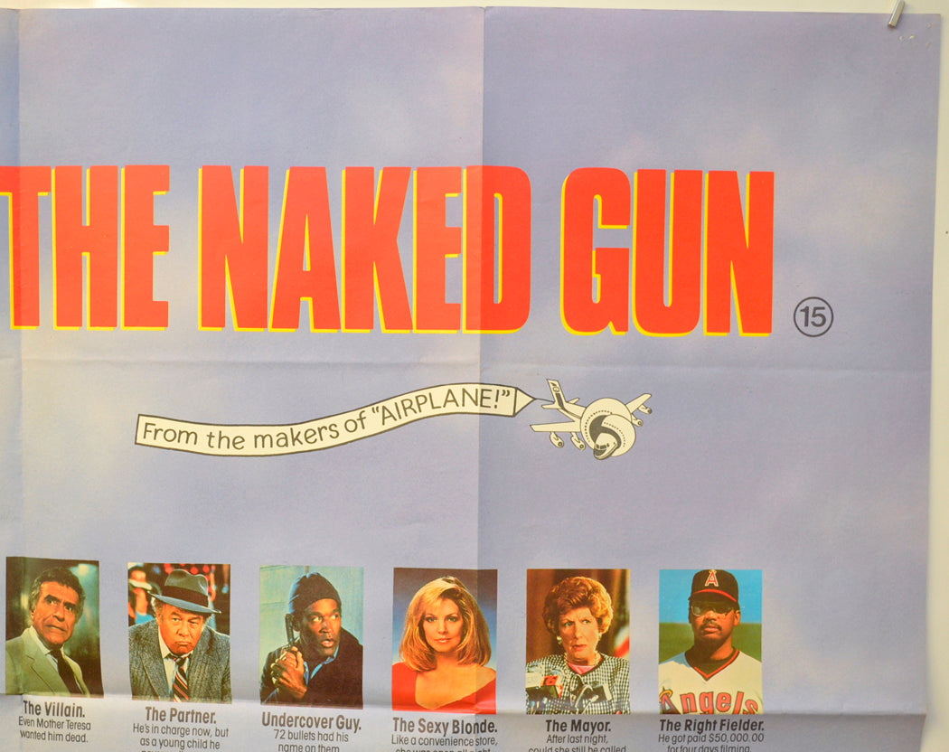 THE NAKED GUN (Top Right) Cinema Quad Movie Poster 