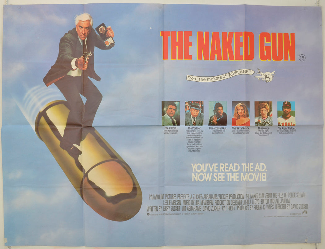 The Naked Gun Original Quad Poster - Film Poster - Movie Poster  