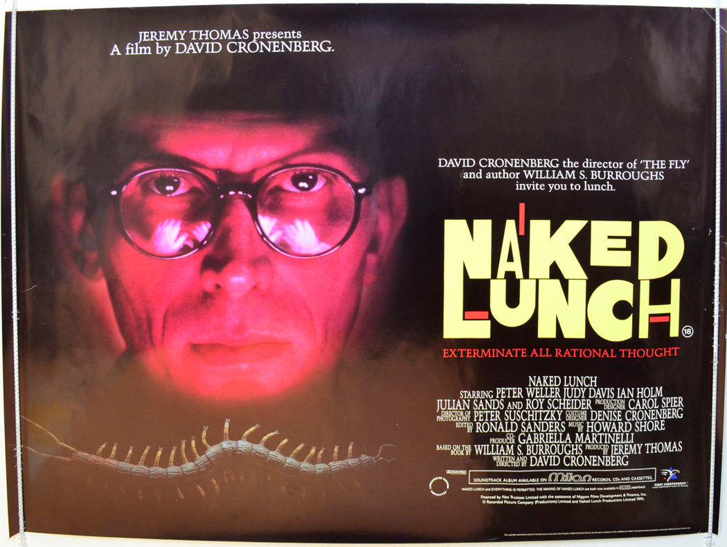 Naked Lunch  Original British Quad Poster - Film Poster - Movie Poster