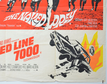 THE NAKED PREY / RED LINE 7000 (Bottom Right) Cinema Quad Movie Poster 