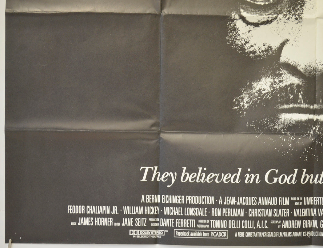 THE NAME OF THE ROSE (Bottom Left) Cinema Quad Movie Poster 