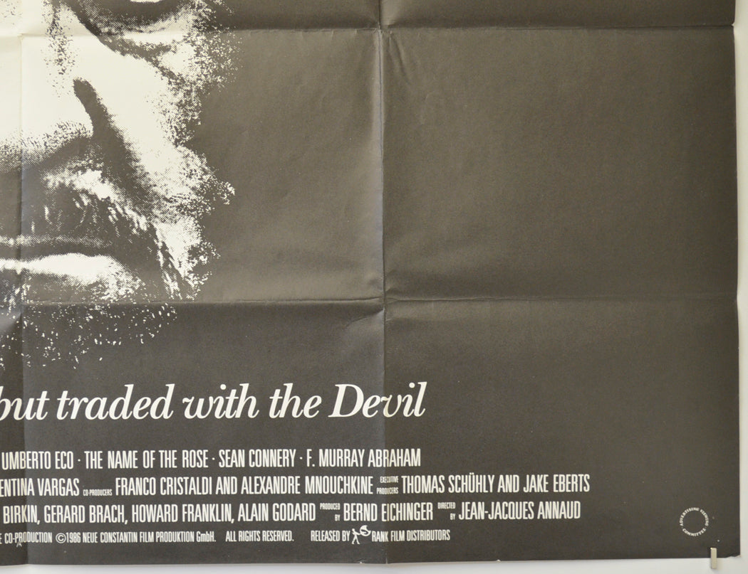 THE NAME OF THE ROSE (Bottom Right) Cinema Quad Movie Poster 