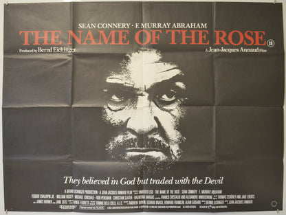 The Name Of The Rose Original Quad Poster - Film Poster - Movie Poster  