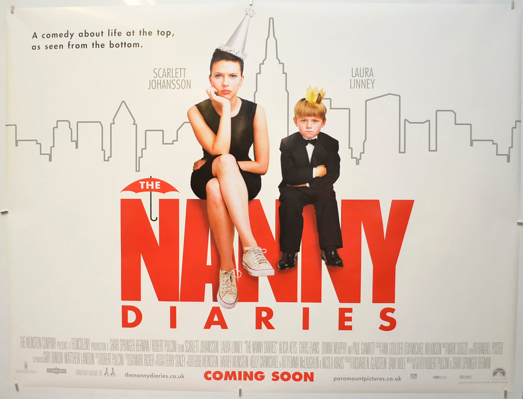 The Nanny Diaries (Teaser / Advance Version)  Original Quad Poster - Film Poster - Movie Poster