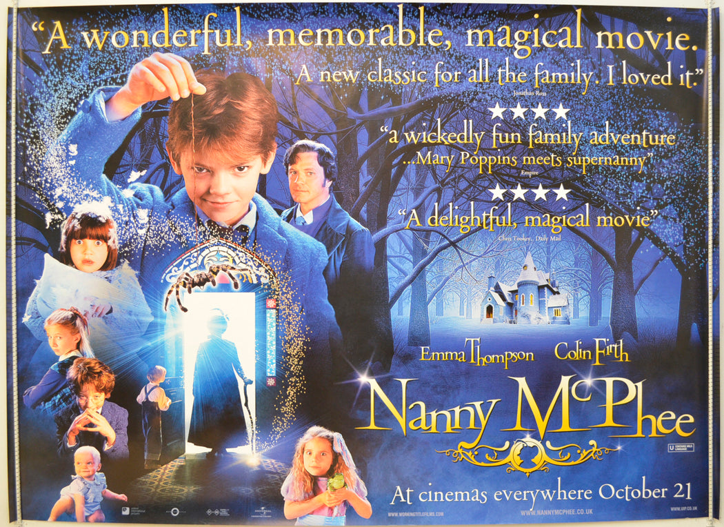 Nanny McPhee  Original Quad Poster - Film Poster - Movie Poster 