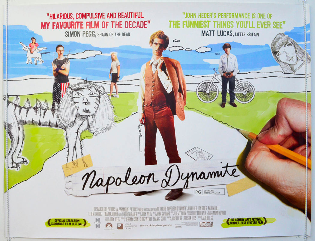 Napoleon Dynamite  Original British Quad Poster - Film Poster - Movie Poster 