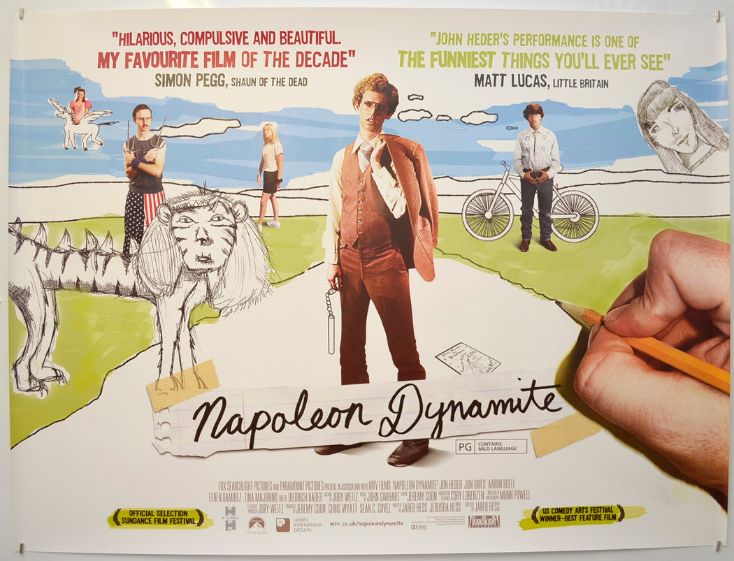 Napoleon Dynamite Original Quad Poster - Film Poster - Movie Poster - Cinema Poster