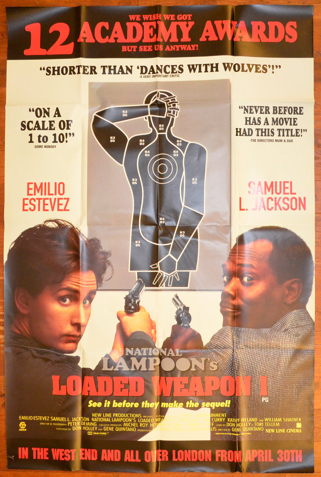 National Lampoon’s Loaded Weapon Original Bus Stop Poster - Film Poster - Movie Poster