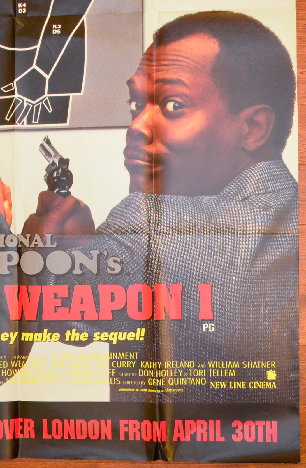 NATIONAL LAMPOON’S LOADED WEAPON (Bottom Right) Cinema Bus Stop Movie Poster 