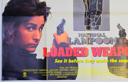 NATIONAL LAMPOON’S LOADED WEAPON 1 (Bottom Left) Cinema Quad Movie Poster 