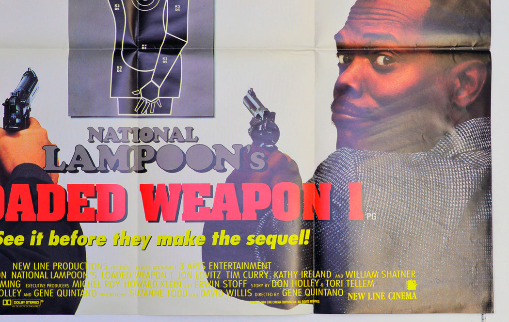 NATIONAL LAMPOON’S LOADED WEAPON 1 (Bottom Right) Cinema Quad Movie Poster 