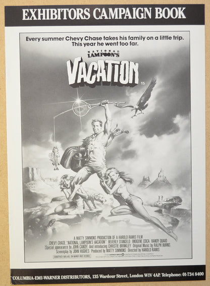 National Lampoon's Vacation Original 8 Page Cinema Exhibitors Campaign Press Book (UK)