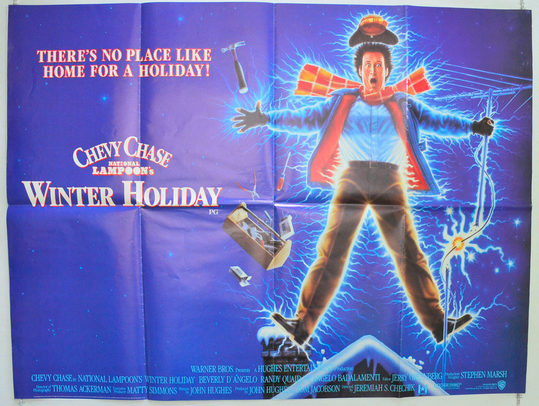 National Lampoon's Winter Holiday  (a.k.a. National Lampoon's Christmas Vacation )   Original British Quad Poster - Film Poster - Movie Poster 