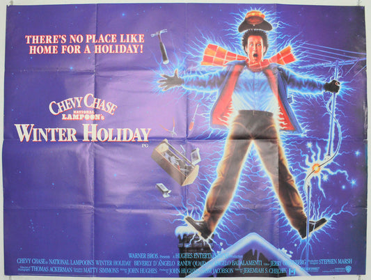 National Lampoon's Winter Holiday  (a.k.a. National Lampoon's Christmas Vacation )   Original British Quad Poster - Film Poster - Movie Poster 