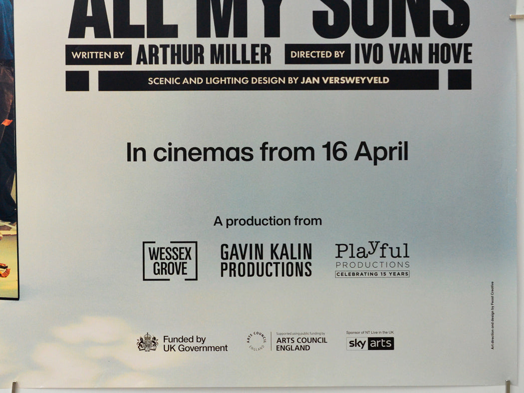 National Theatre Live: All My Sons (Bottom Right) Cinema Quad Movie Poster 