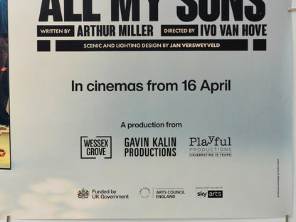 National Theatre Live: All My Sons (Bottom Right) Cinema Quad Movie Poster 