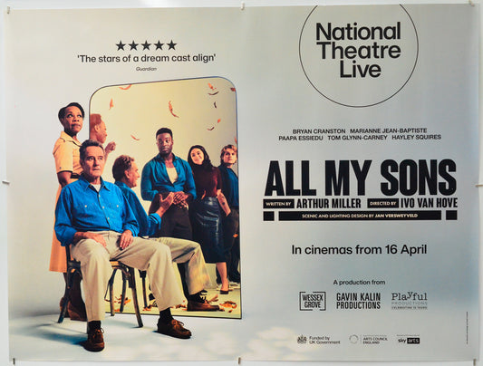 National Theatre Live: All My Sons - Original Quad Poster - Film Poster - Movie Poster