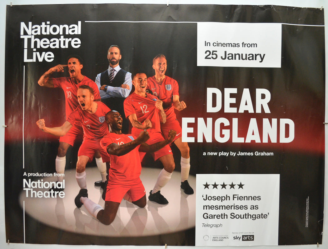 National Theatre Live: Dear England Original Quad Poster - Film Poster - Movie Poster 