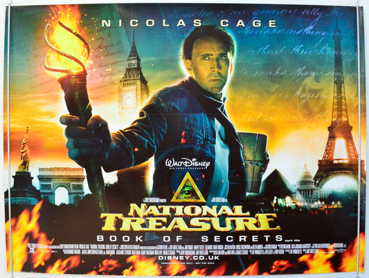 National Treasure : Book Of Secrets Original British Quad Poster - Film Poster - Movie Poster 