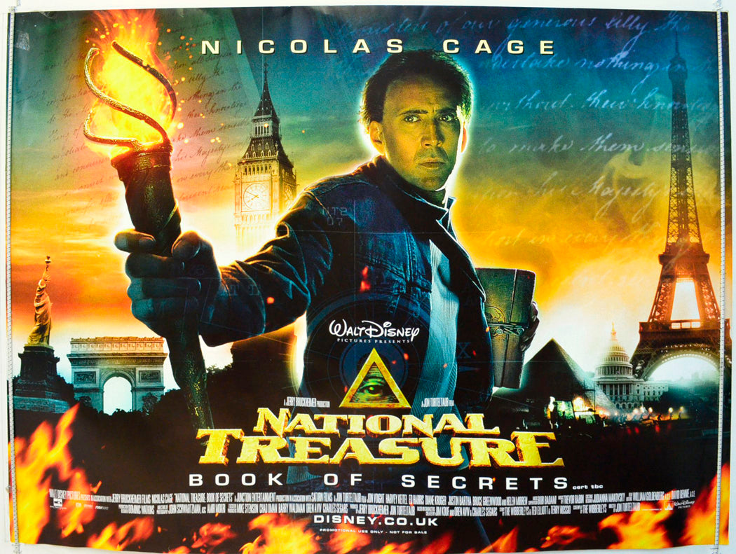 National Treasure : Book Of Secrets Original British Quad Poster - Film Poster - Movie Poster 