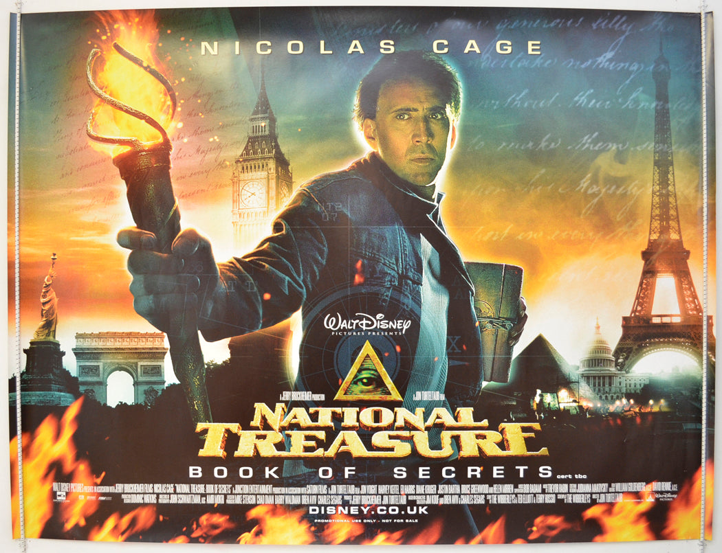 National Treasure : Book Of Secrets   Original Quad Poster - Film Poster - Movie Poster 