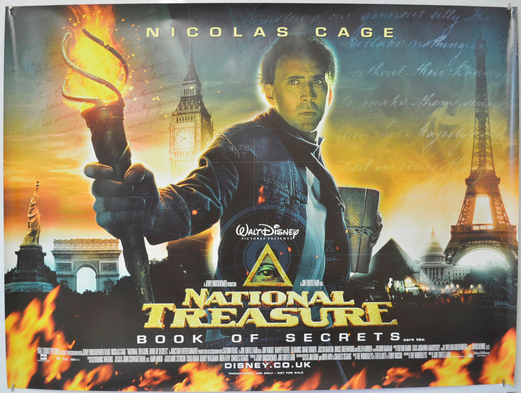 National Treasure : Book Of Secrets  Original Quad Poster - Film Poster - Movie Poster