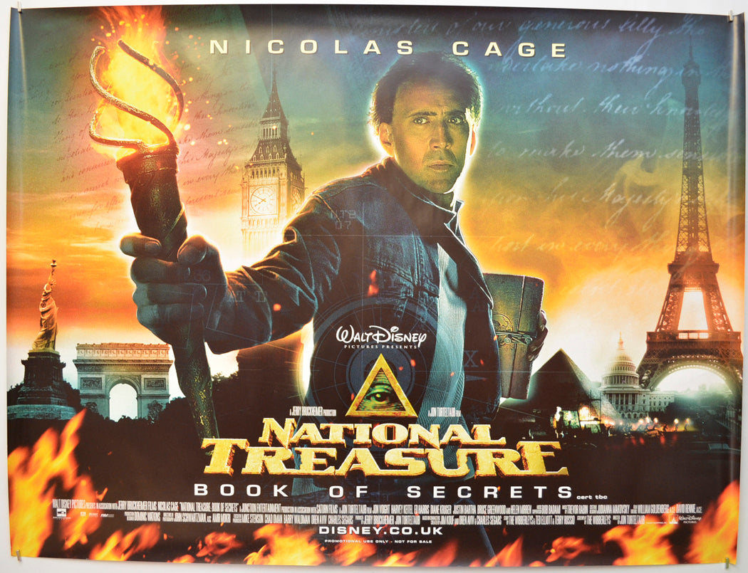 National Treasure : Book Of Secrets Original Quad Poster - Film Poster - Movie Poster