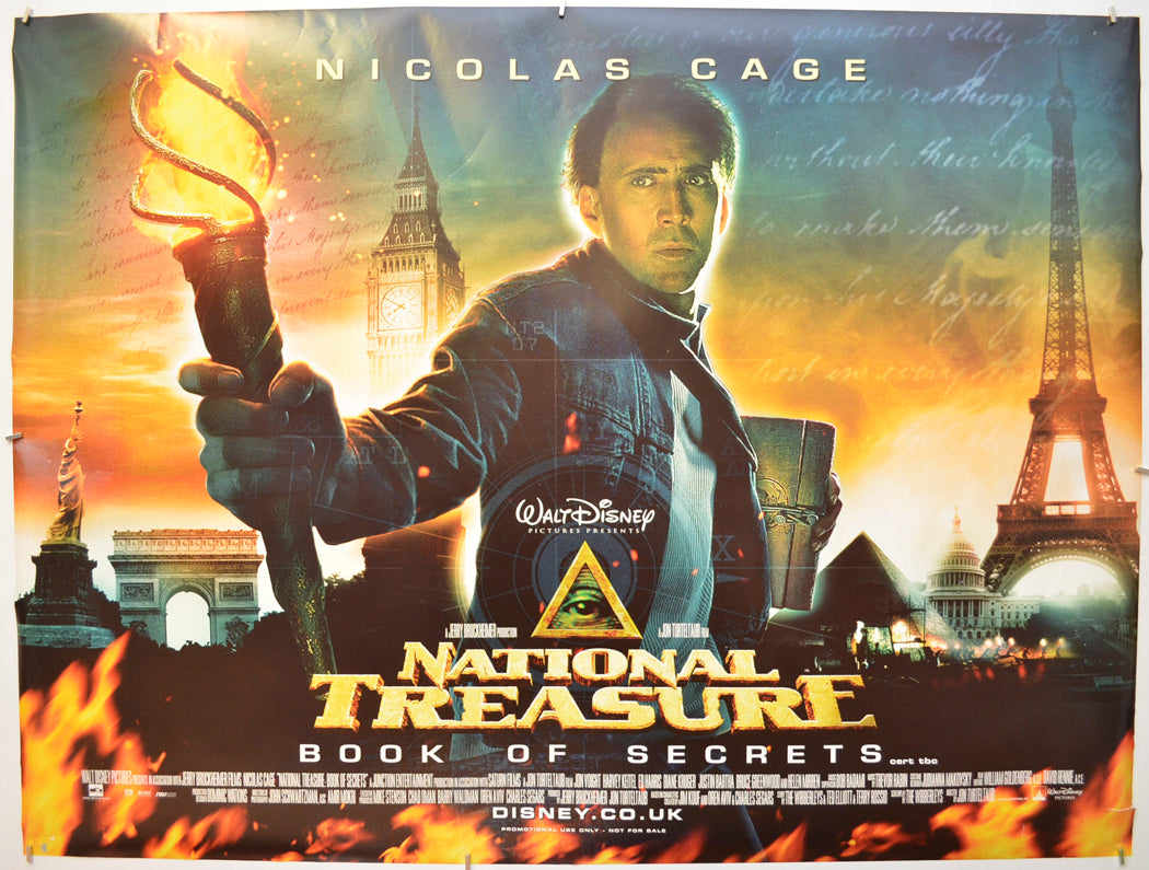 National Treasure : Book Of Secrets Original Quad Poster - Film Poster - Movie Poster