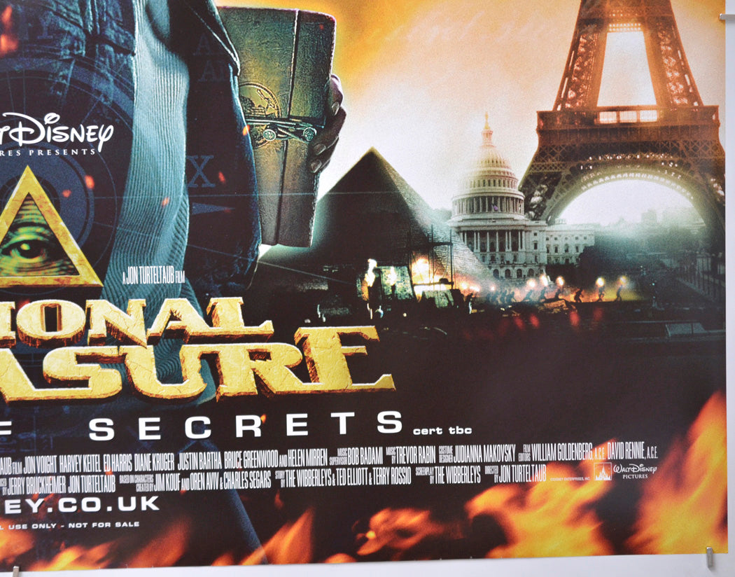 National Treasure : Book Of Secrets (Bottom Right) Cinema Quad Movie Poster 