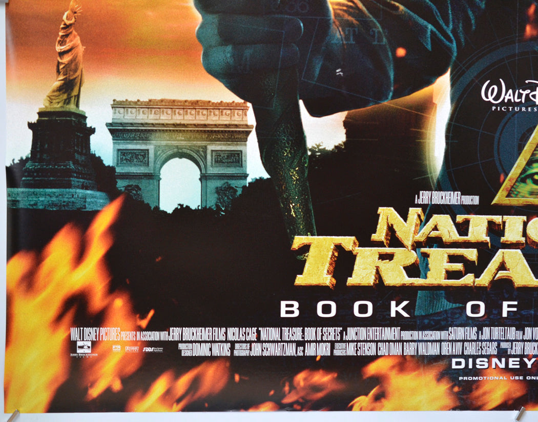 National Treasure : Book Of Secrets (Bottom Left) Cinema Quad Movie Poster 