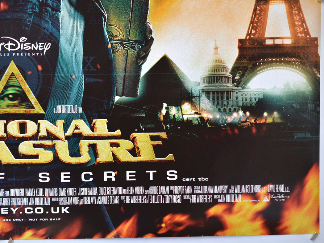 National Treasure : Book Of Secrets (Bottom Right) Cinema Quad Movie Poster 