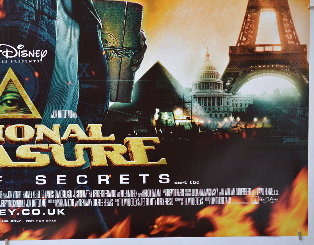 National Treasure : Book Of Secrets (Bottom Right) Cinema Quad Movie Poster 