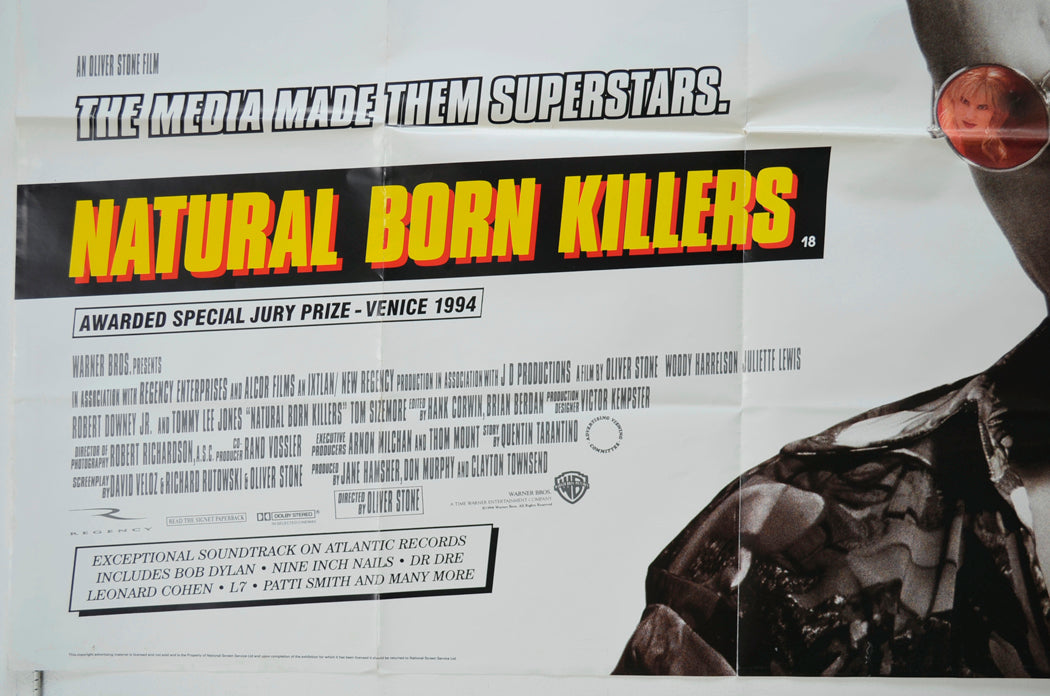 NATURAL BORN KILLERS (Bottom Left) Cinema Quad Movie Poster 