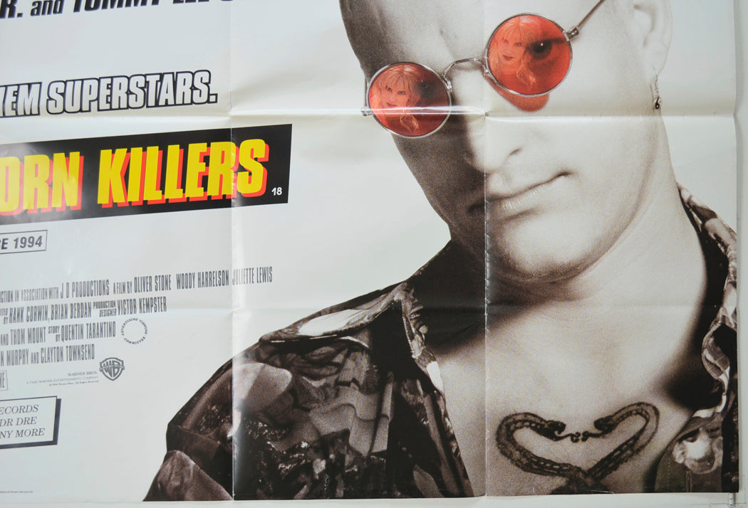 NATURAL BORN KILLERS (Bottom Right) Cinema Quad Movie Poster 