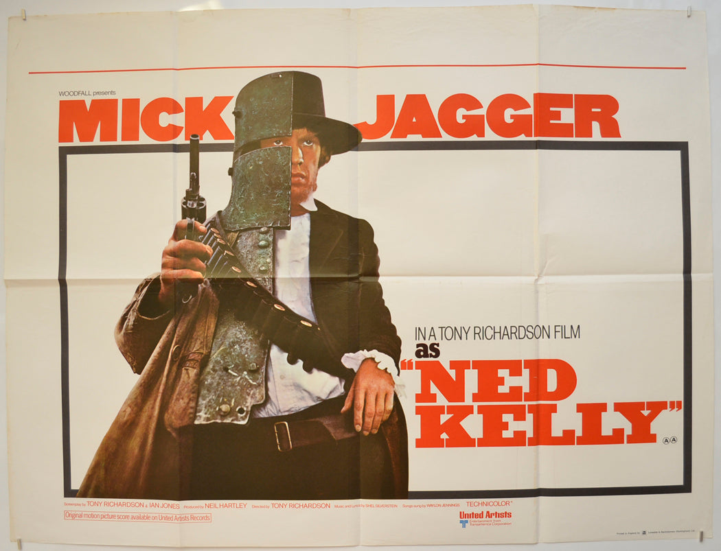 Ned Kelly  Original Quad Poster - Film Poster - Movie Poster