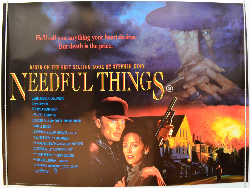 Needful Things  Original British Quad Poster - Film Poster - Movie Poster