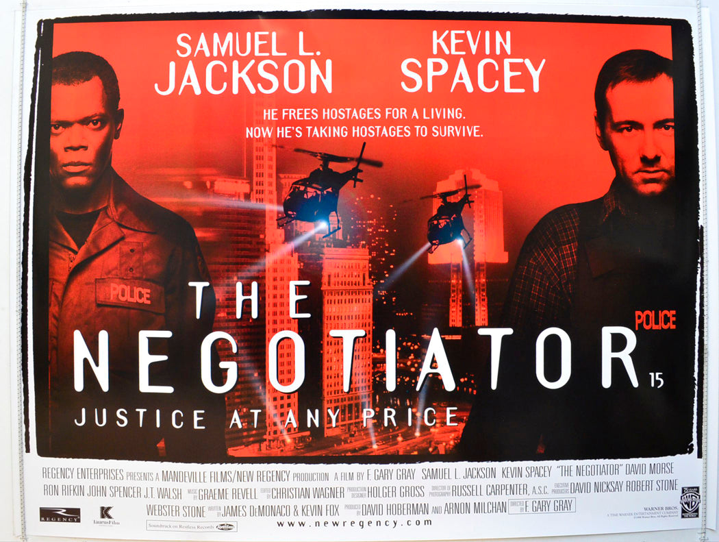 The Negotiator  Original British Quad Poster - Film Poster - Movie Poster