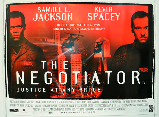 The Negotiator  Original British Quad Poster - Film Poster - Movie Poster 