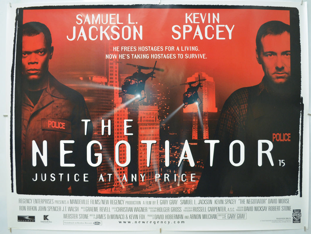 The Negotiator Original Quad Poster - Film Poster - Movie Poster